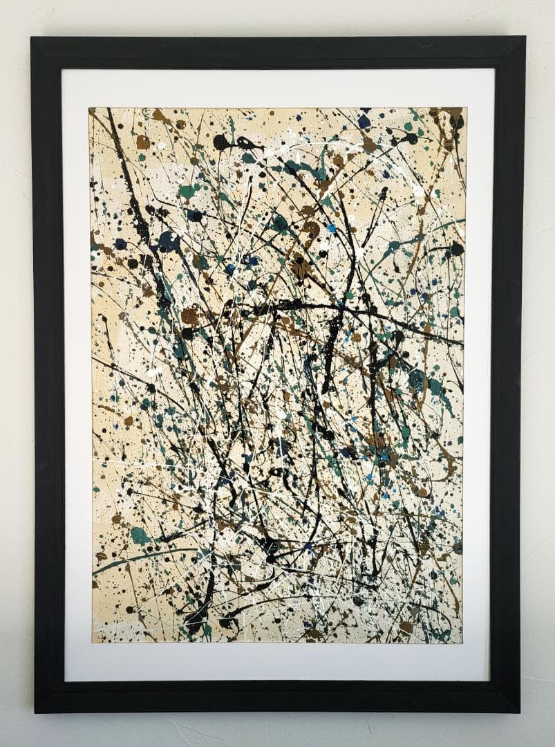 【専用】ノスタルジア / 抽象画 63×46㎝ 額縁セット モダンアート