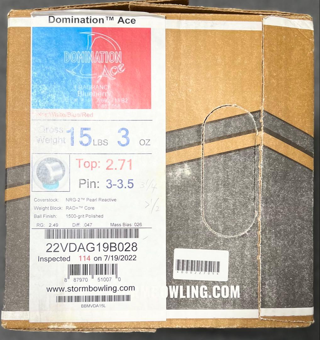 ★15ポンドほぼ新品数投のみ★隠れた名球★ドミネーションエース★ストーム★