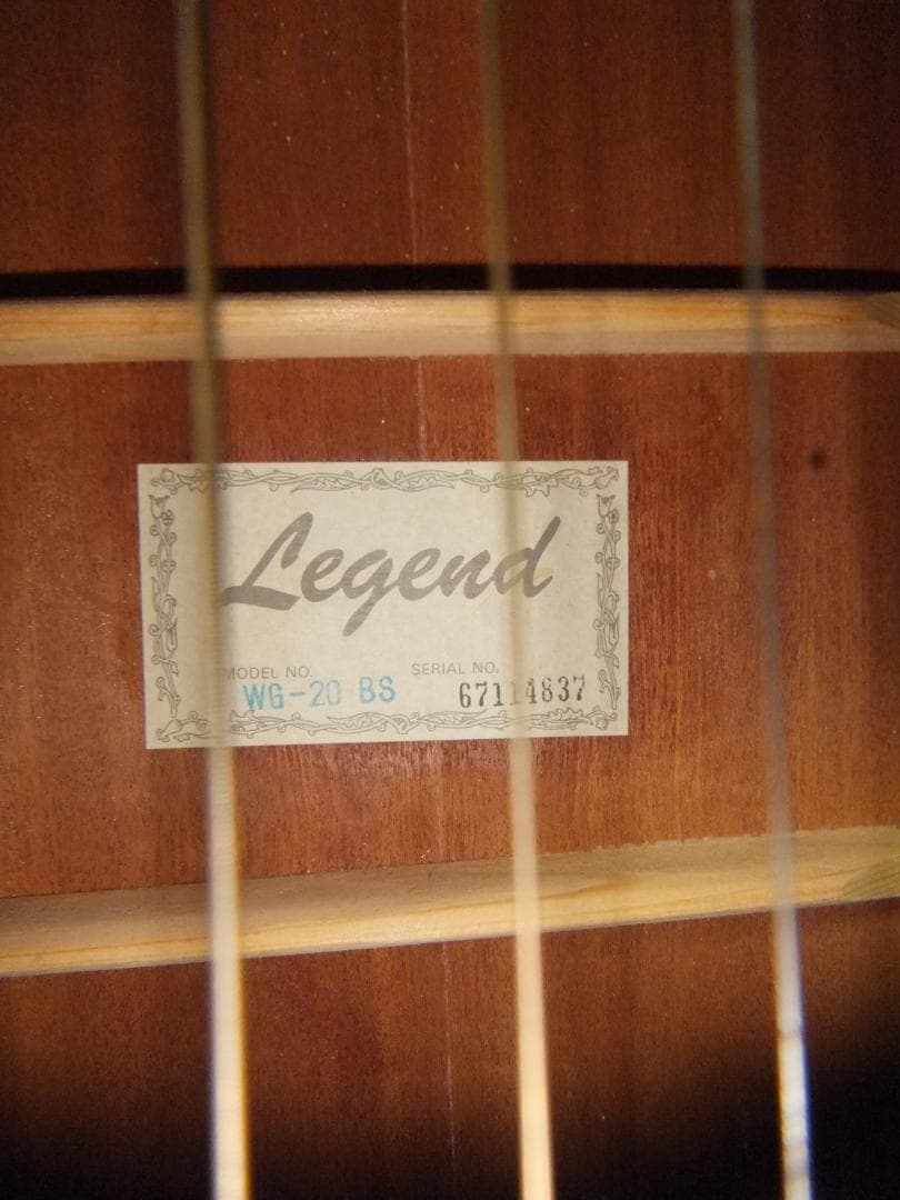 LEGEND、アコースティックギター、中古（本文よく読んでください）