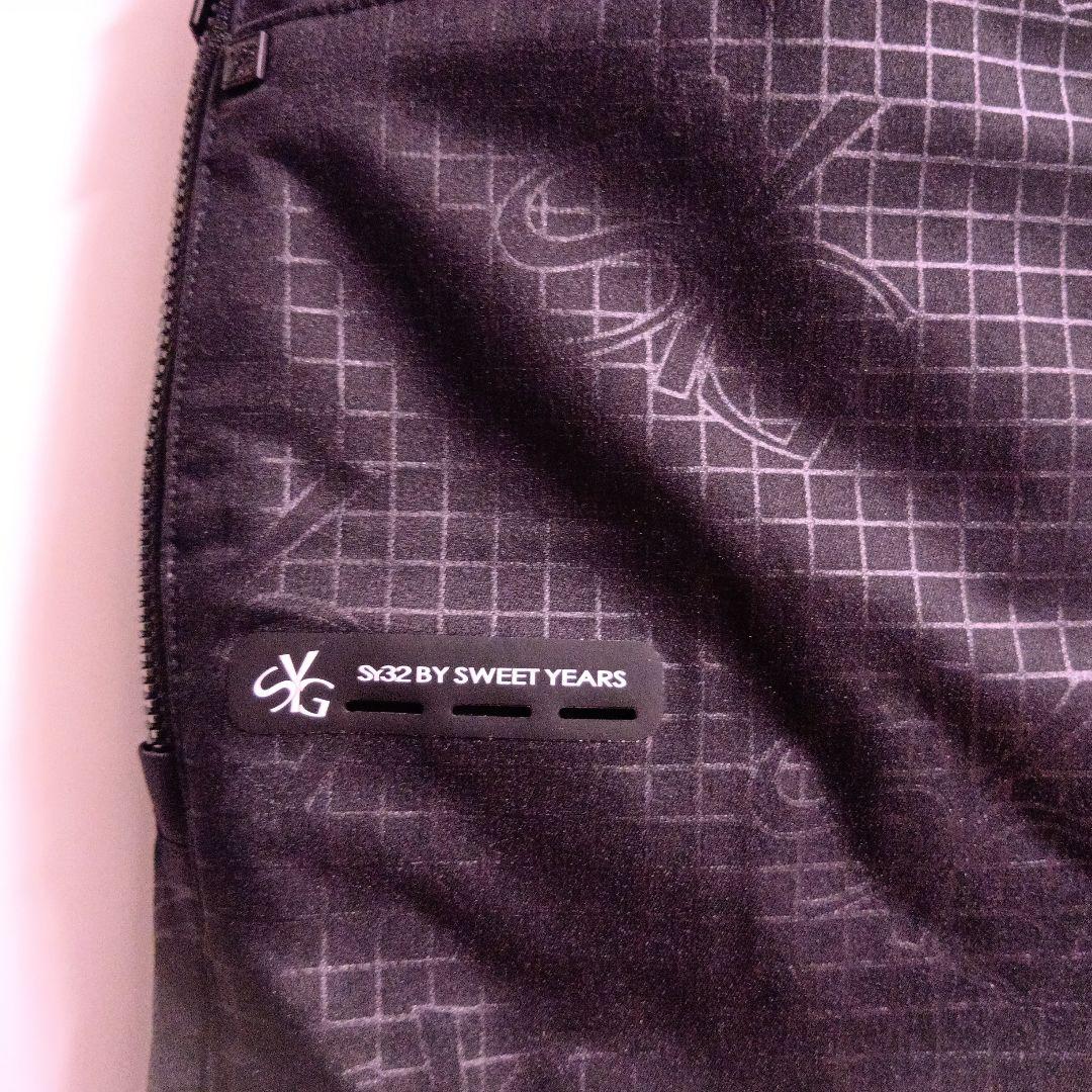 未使用品　sy32 by sweet years ブラック　総柄　Lサイズ相当