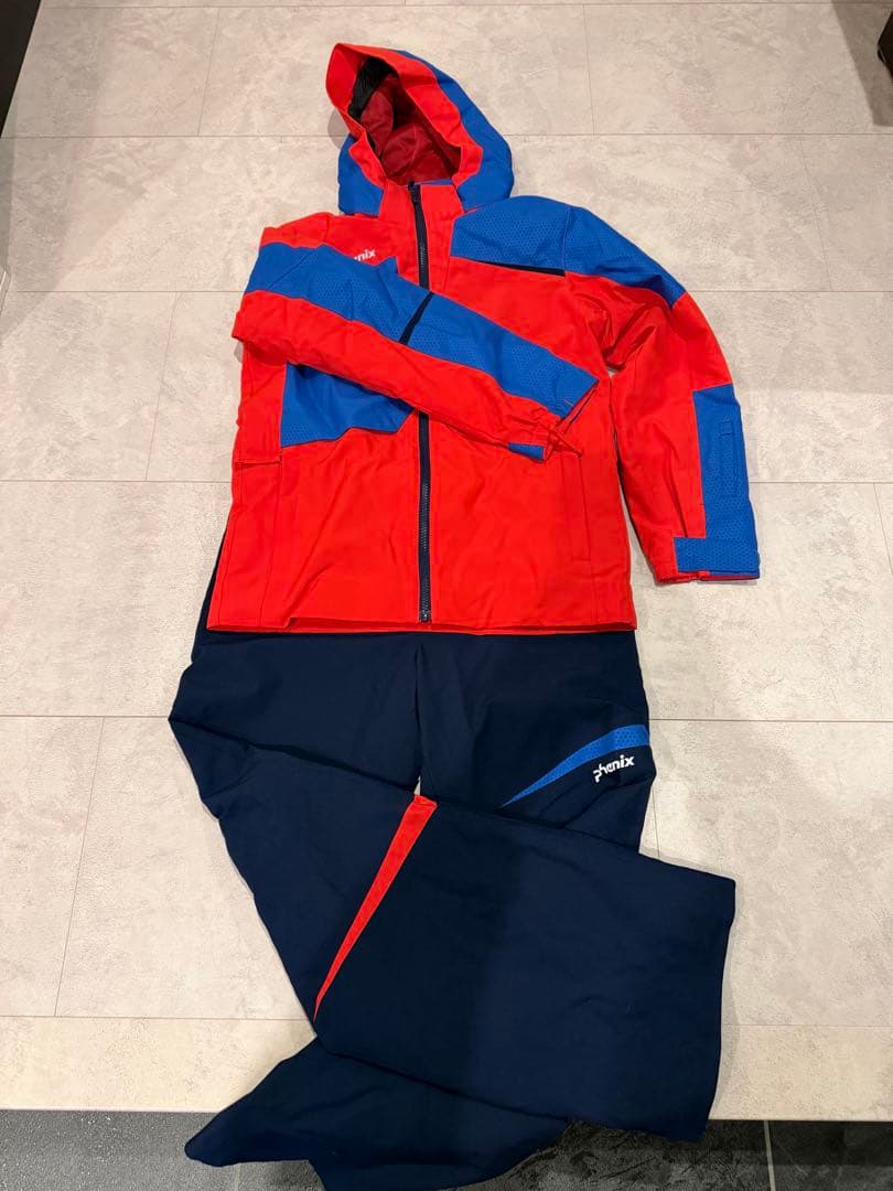 Phenix 子ども用　スキーウェア 赤/青　160