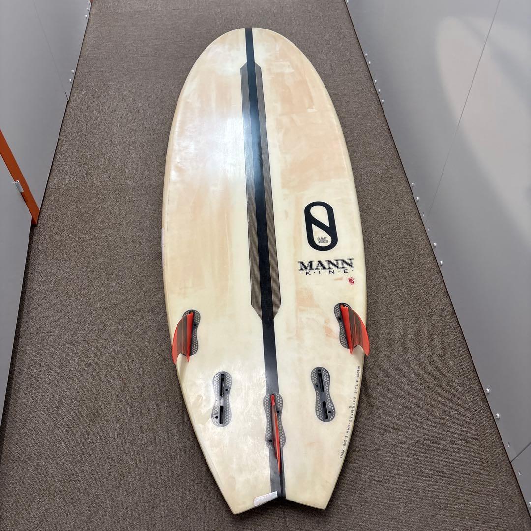 ファイヤワイヤーNO-BRAINER MANN サーフボード 5'8\" 使用感有