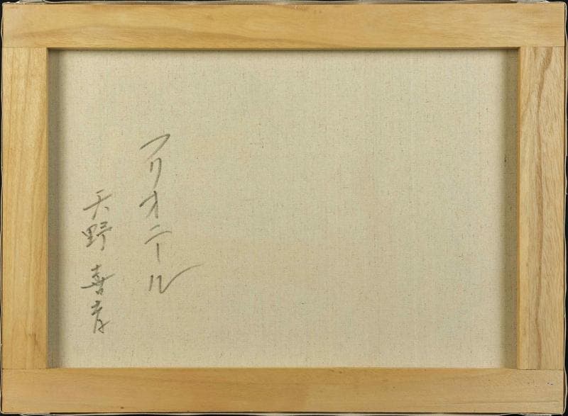 天野喜孝　油彩　肉筆『フリオニール』表サイン　裏サイン　P8号　額装　b849