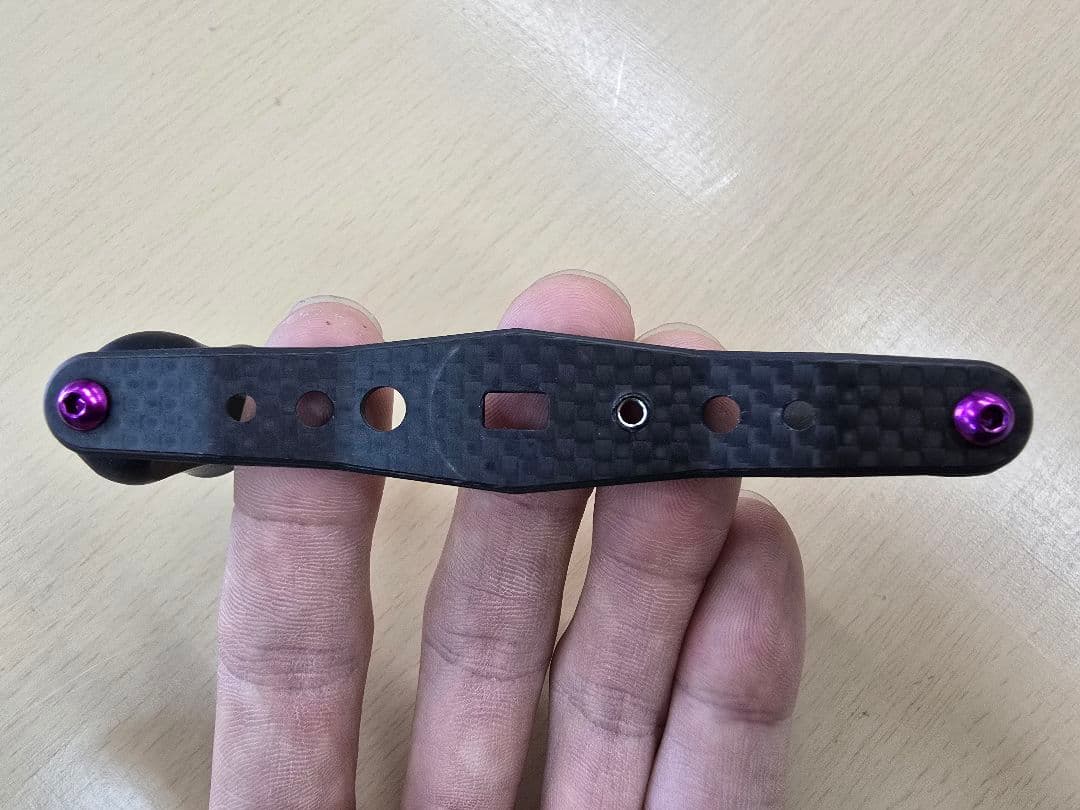 KTF IXA オフセットカーボンハンドル パープル シマノ用 90mm