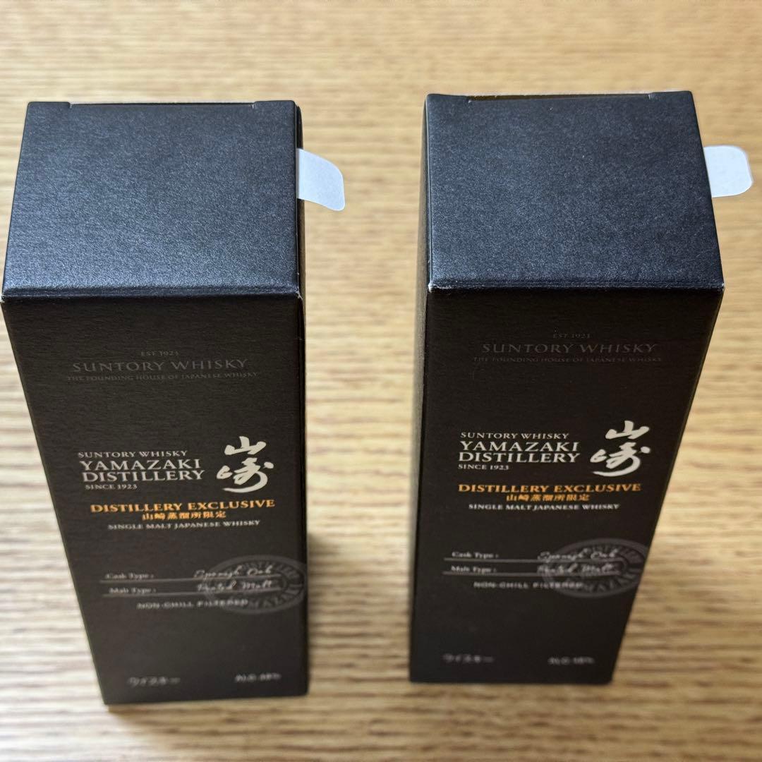 【未開栓】山崎蒸溜所限定シングルモルト　スパニッシュオーク　180ml 2本