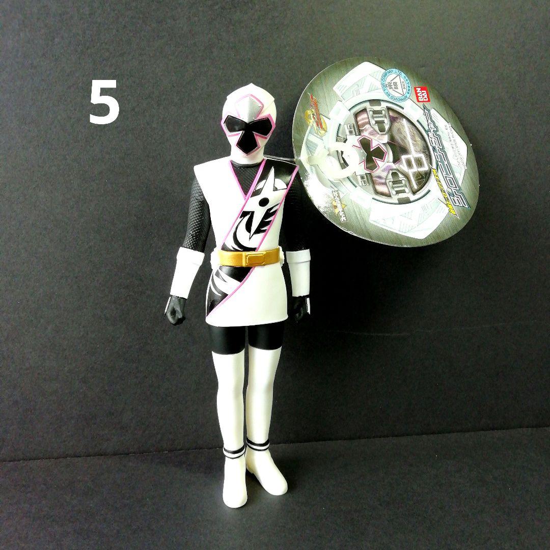 戦隊ヒーロー　シロニンジャー ソフビ 手裏剣戦隊ニンニンジャー　タグ付き