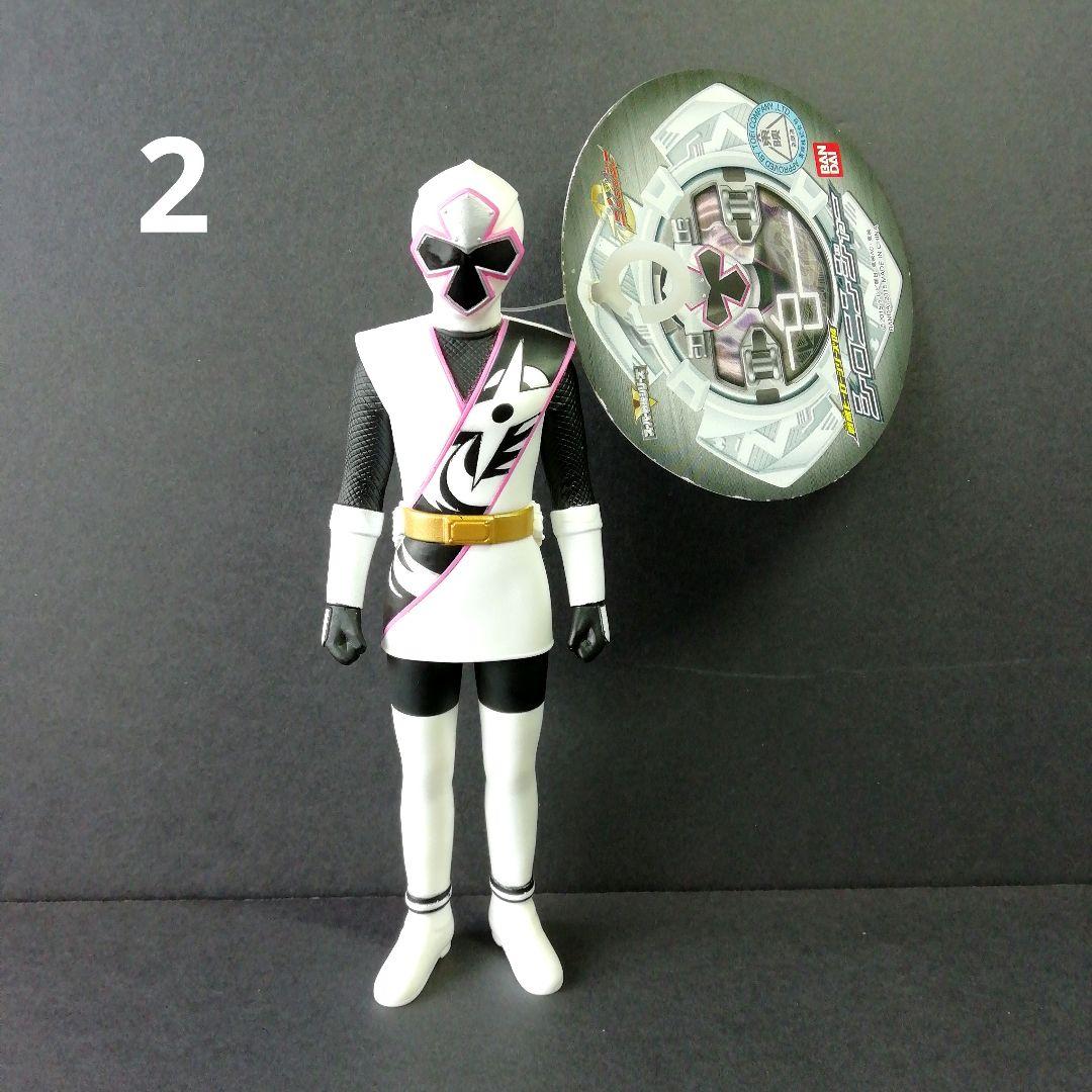 戦隊ヒーロー　シロニンジャー ソフビ 手裏剣戦隊ニンニンジャー　タグ付き