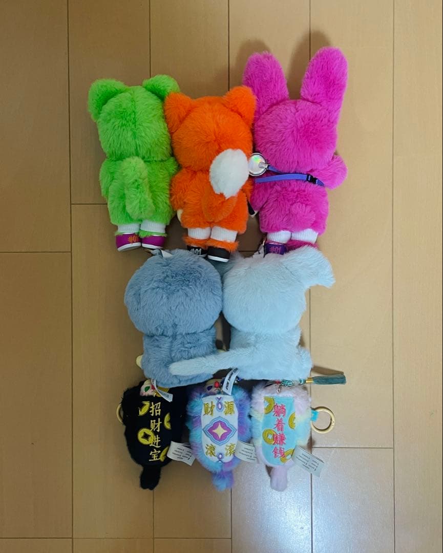 日本で未発売 ぬいぐるみキーホルダー 8個