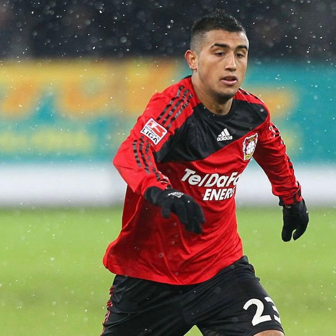 実使用 レヴァークーゼン 2009-10 ヴィダル ホーム 長袖ユニフォーム