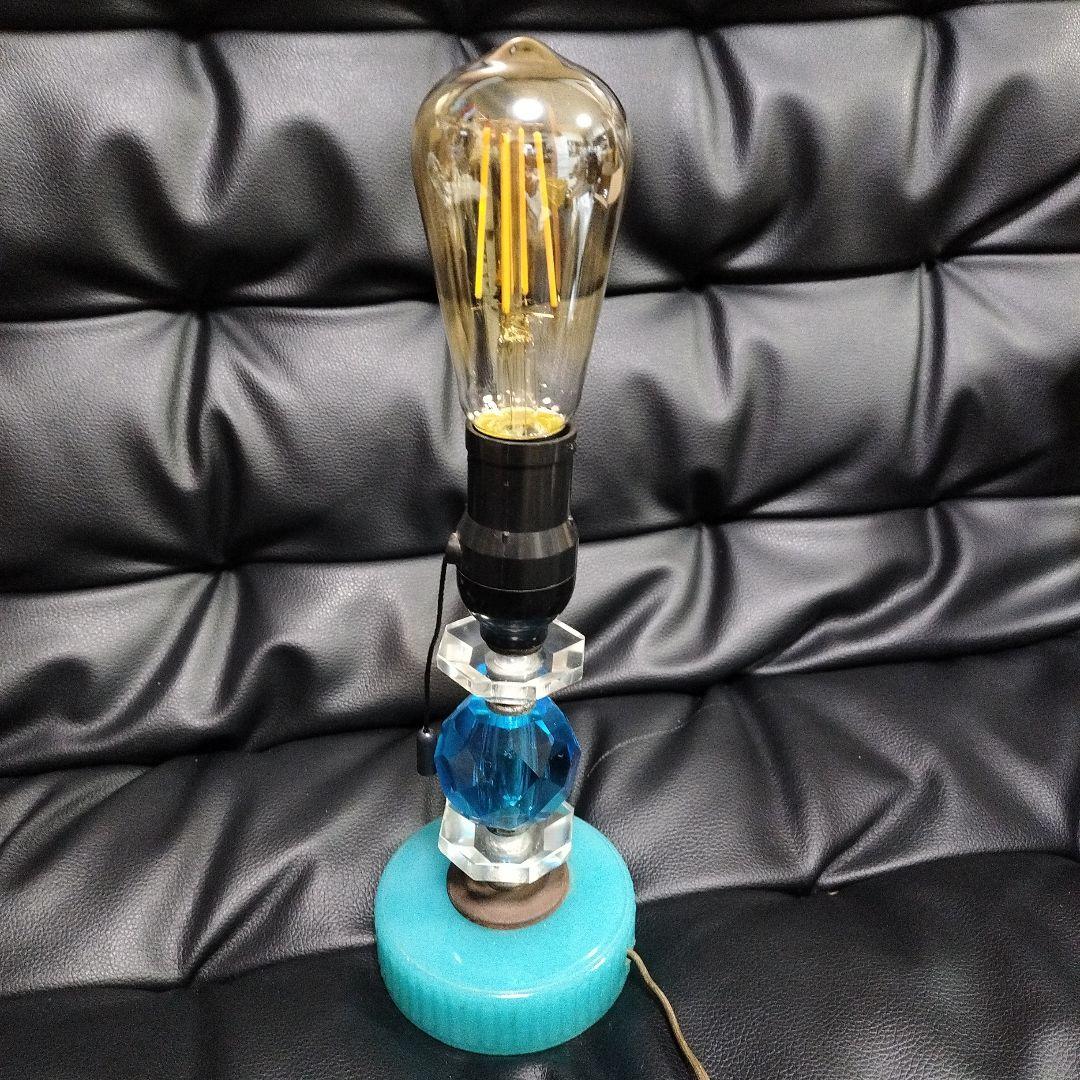 アンティーク ミルクガラス ランプ スタンドライト 骨董