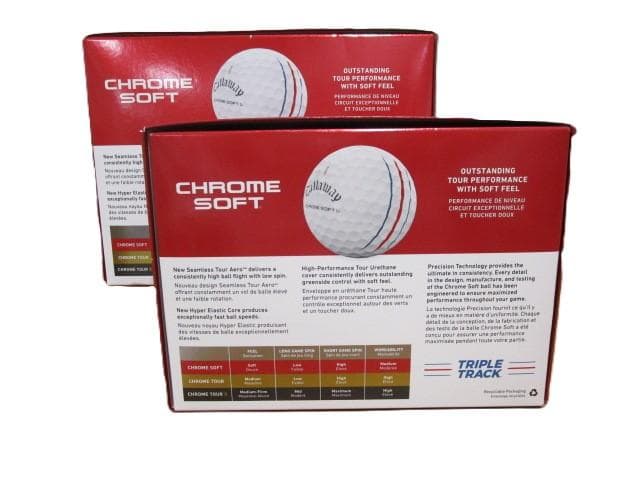 キャロウェイ クロムソフト　トリプルトラック　ホワイト　2ダースセット
