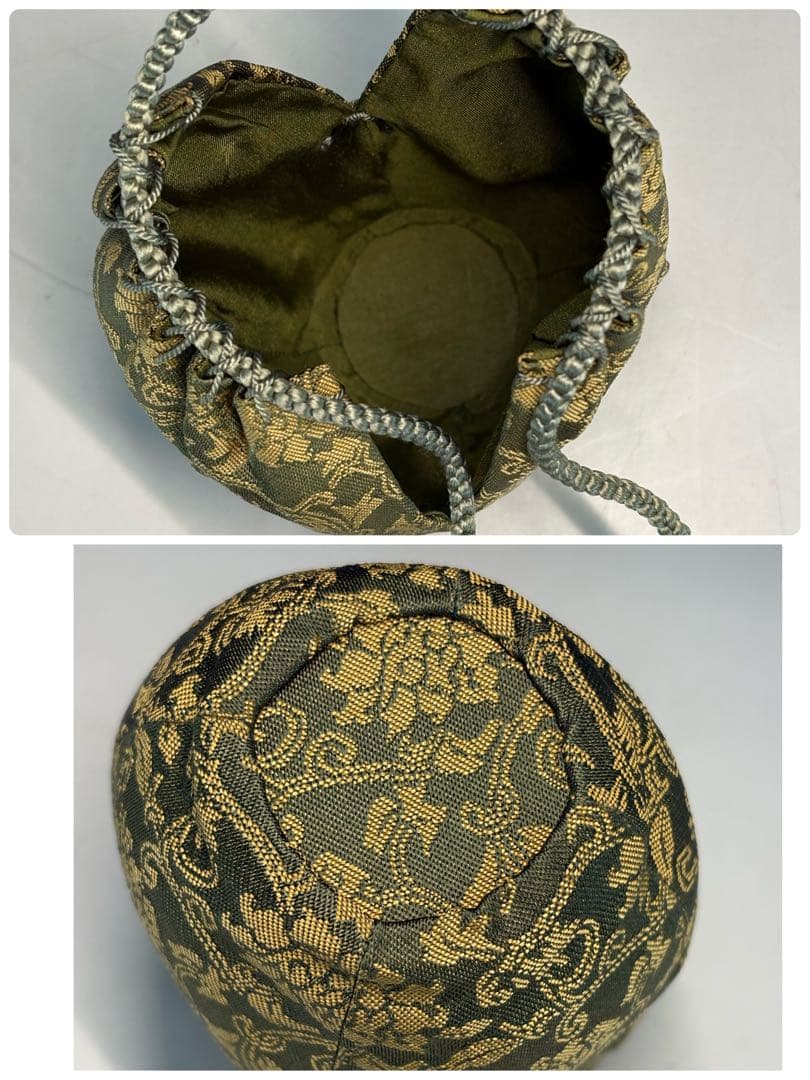 【中古品】瀬戸茶入　大亀老師書付　銘『温故』仕覆2枚付