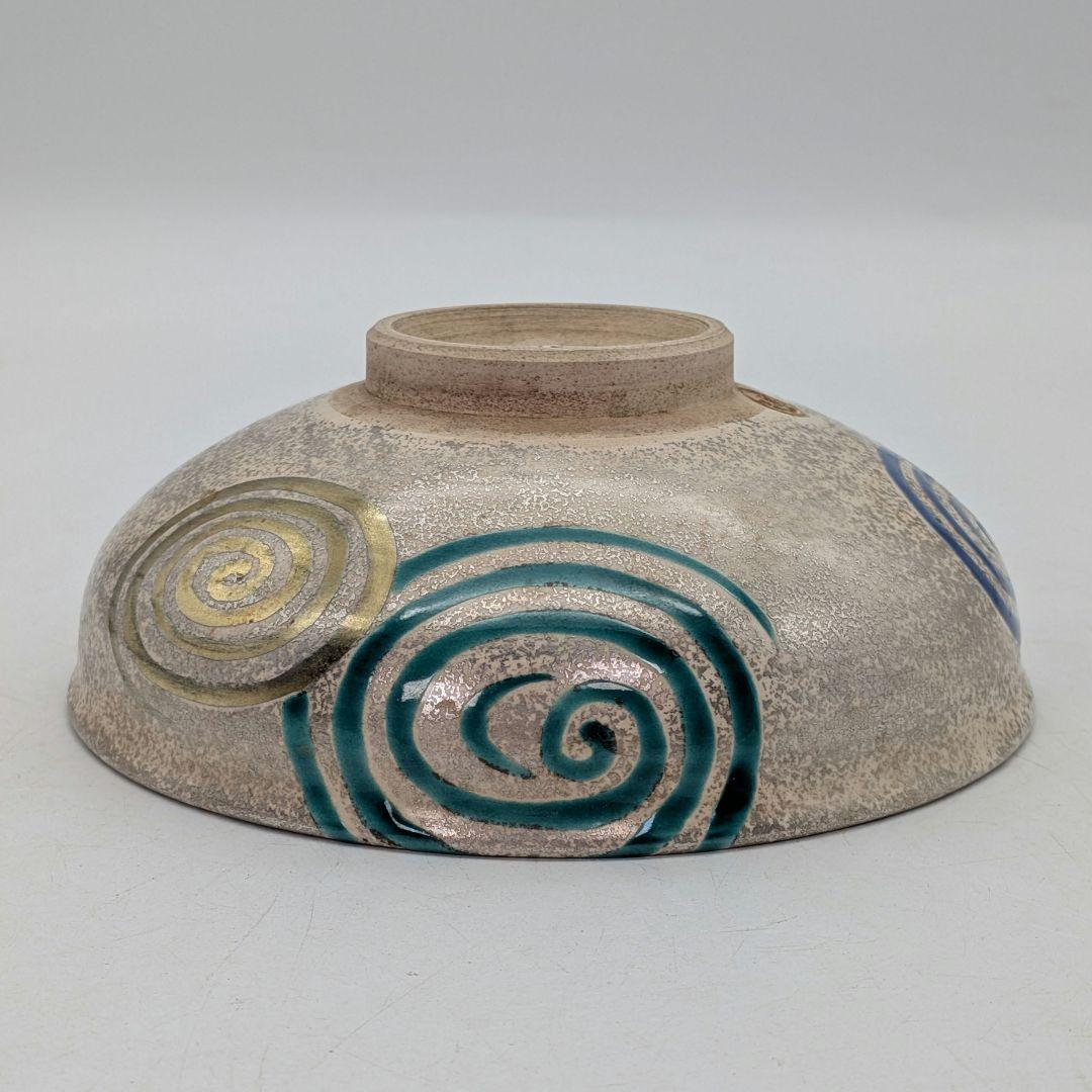 加藤広明 京焼 銀砂子水紋平茶碗 共箱合布 清水焼 抹茶碗 抹茶茶碗 茶道具