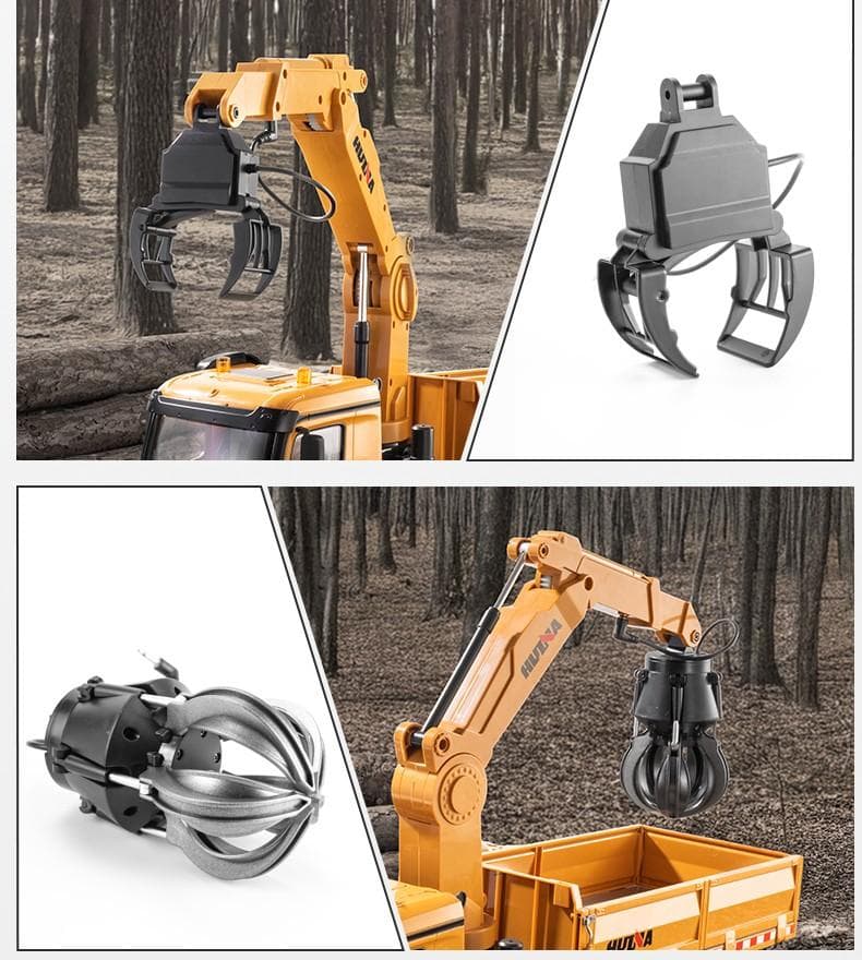 1/14サイズ　折り曲げクレーントラックラジコンHUINA　1538