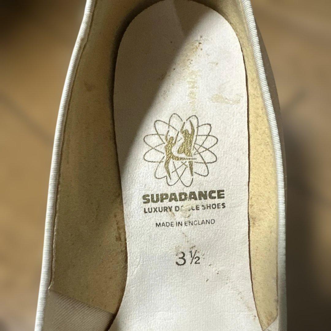 SUPADANCE シルバー ベージュ　ダンスシューズ 3½