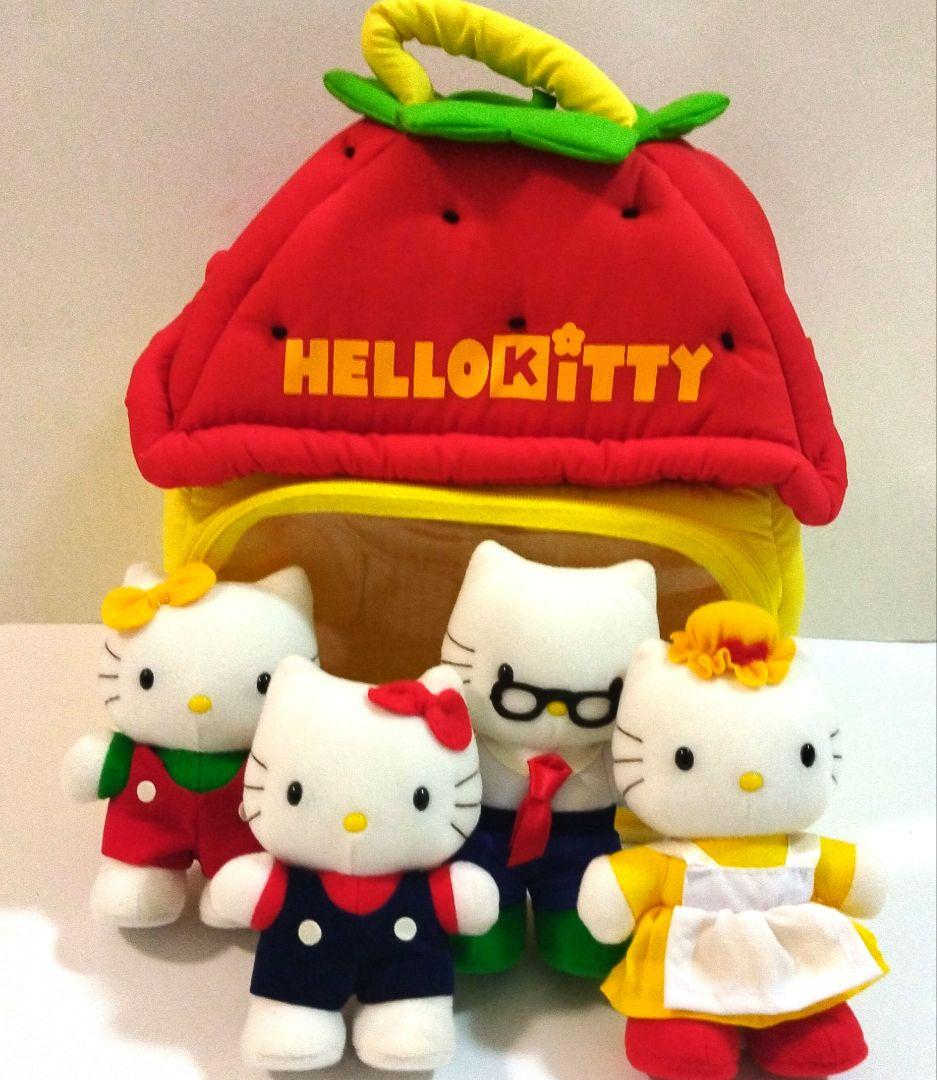 キティ　いちごハウス　ぬいぐるみセット