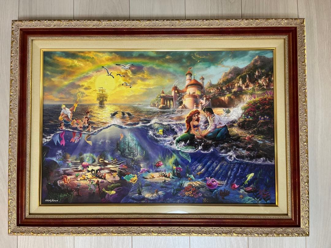 ディズニー・マーメイド 絵画『作品保証書在中』
