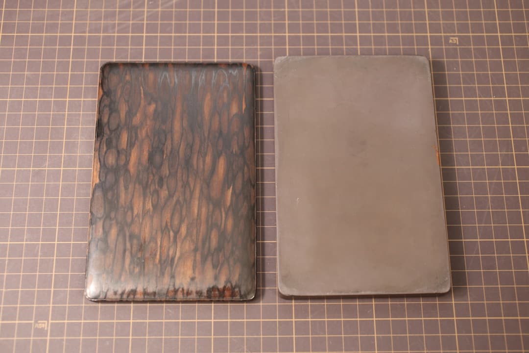 【即購入可】美品／黒柿／朱雀杢蓋／硯／骨董／書家／書道／文房四宝／古美術／古玩