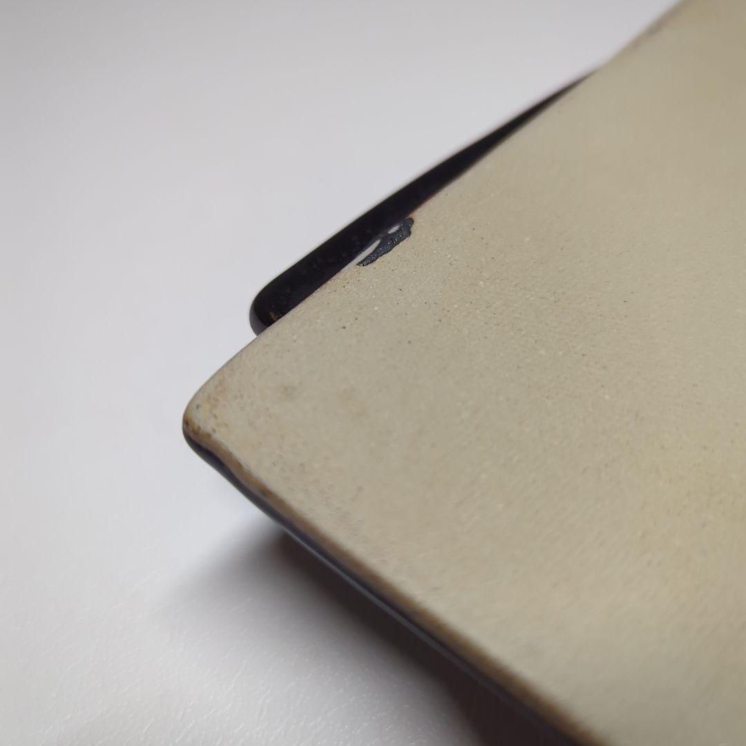 陶芸　石垣焼窯元　石垣ブルー　隅折れ角皿プレート　インテリア雑貨　飾り皿