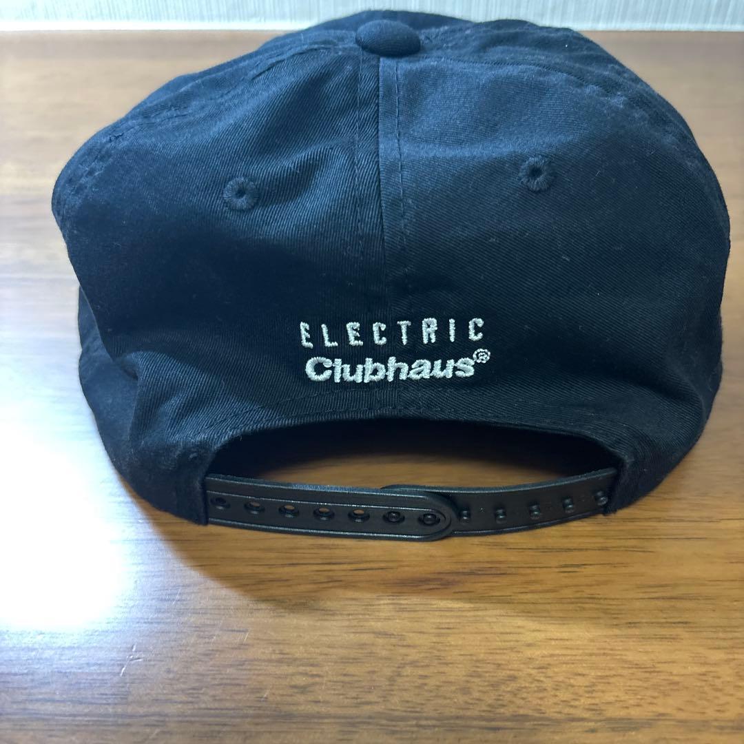 clubhaus x ELECTRIC GOLF キャップ　ブラック