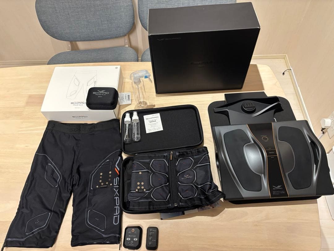 【3点】SIXPAD フットフィット ヒート　コアベルト　パワースーツボトム