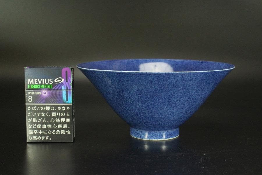 中国美術 唐物 南京吹墨 菓子器 碗 乾隆年製 瑞雲居珍蔵 書箱(RC908)