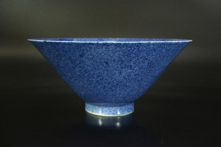 中国美術 唐物 南京吹墨 菓子器 碗 乾隆年製 瑞雲居珍蔵 書箱(RC908)