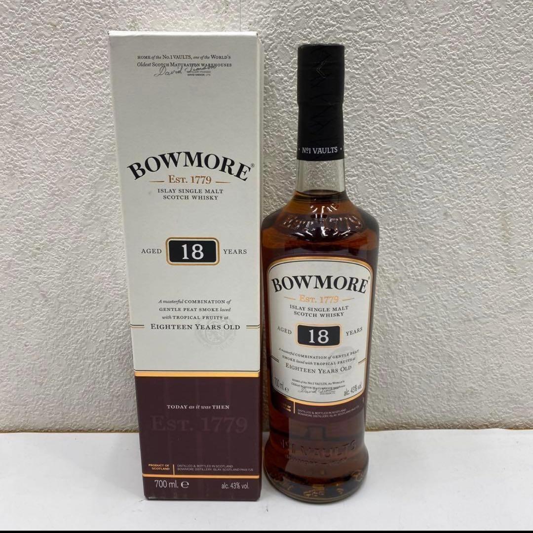 【未開栓品】BOWMORE 18年 700ml　シングルモルトウイスキーボウモア