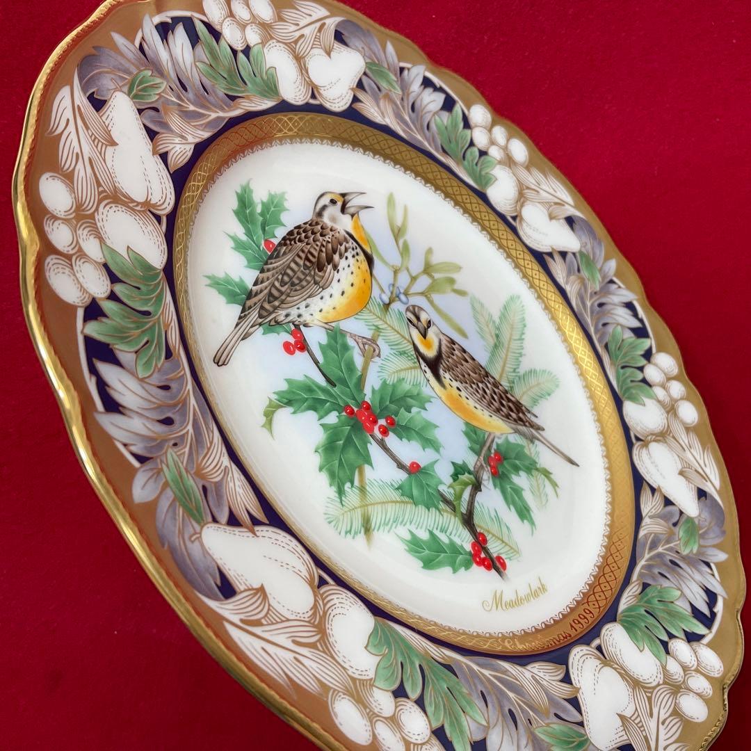 【限定】ノリタケ BIRDS OF AMERICA クリスマスプレート 1999