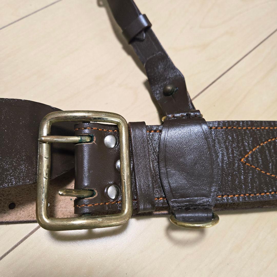 ソ連軍 実物 KGB FSB ベルト 剣帯 銅製バックル本革ベルト