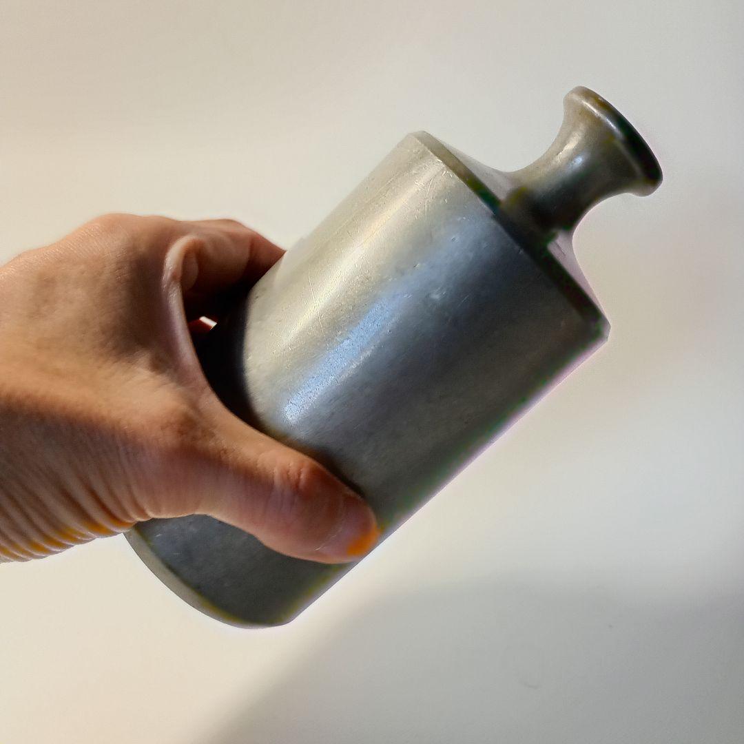 江戸時代　野弁当古錫製徳利　酒器