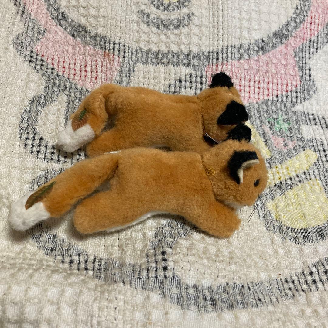 ファースト社 ヴィンテージ 森の小さな仲間達　キツネ　ぬいぐるみ　2コセット