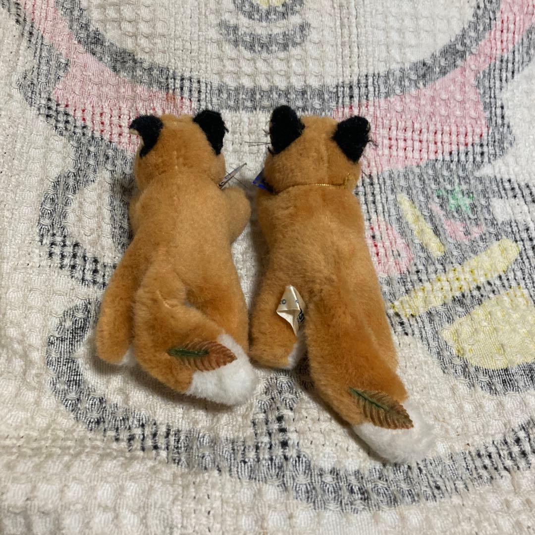 ファースト社 ヴィンテージ 森の小さな仲間達　キツネ　ぬいぐるみ　2コセット