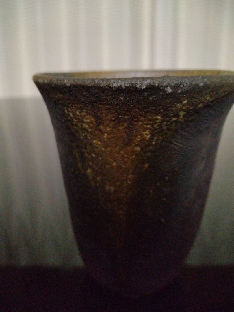 【 備前焼 フリーカップ】人間国宝 藤原 雄 ( 送料無料！)