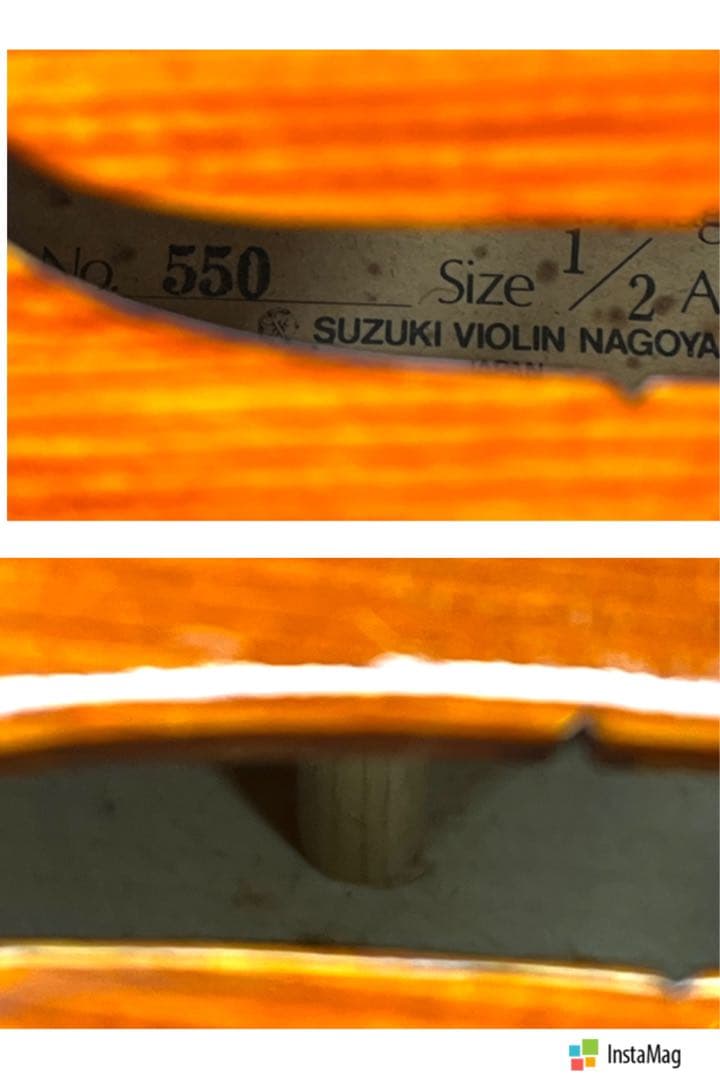 美虎杢⭐️SUZUKIバイオリン No.550 1/2 1983年 付属品セット