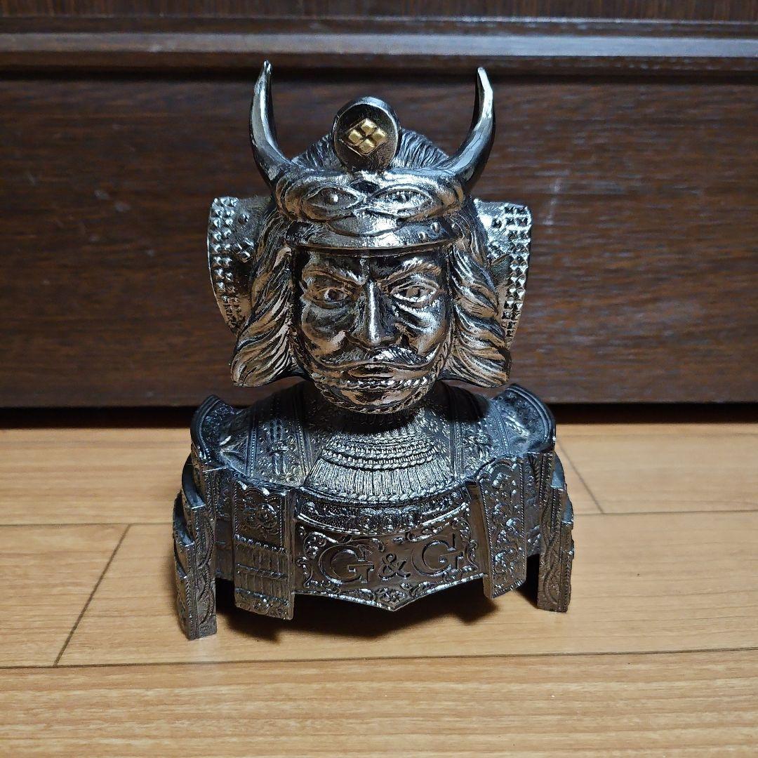 G&G 武士の頭部像 金属製　ニッカ　ボトルカバー　武田信玄
