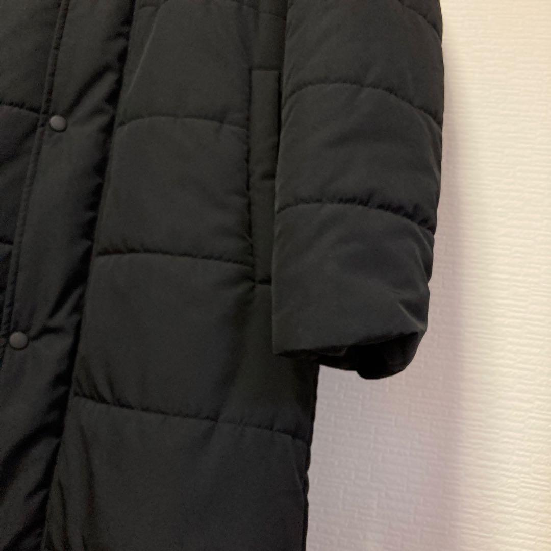 ニューバランス　ブラック ベンチコート　Mサイズ　帽子　ロゴ　防寒着