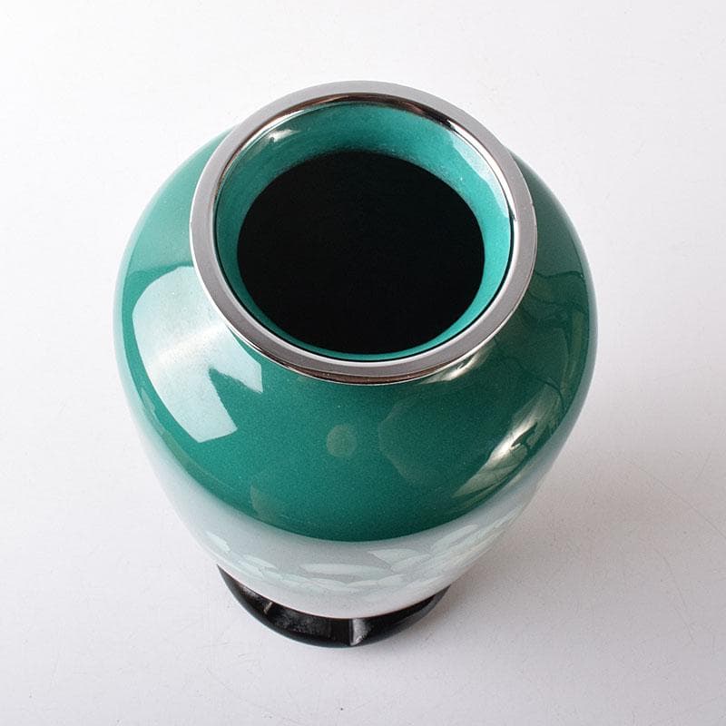 七宝焼　諸官庁御用達　野口製作所　花文　花瓶　共箱　M　R8356