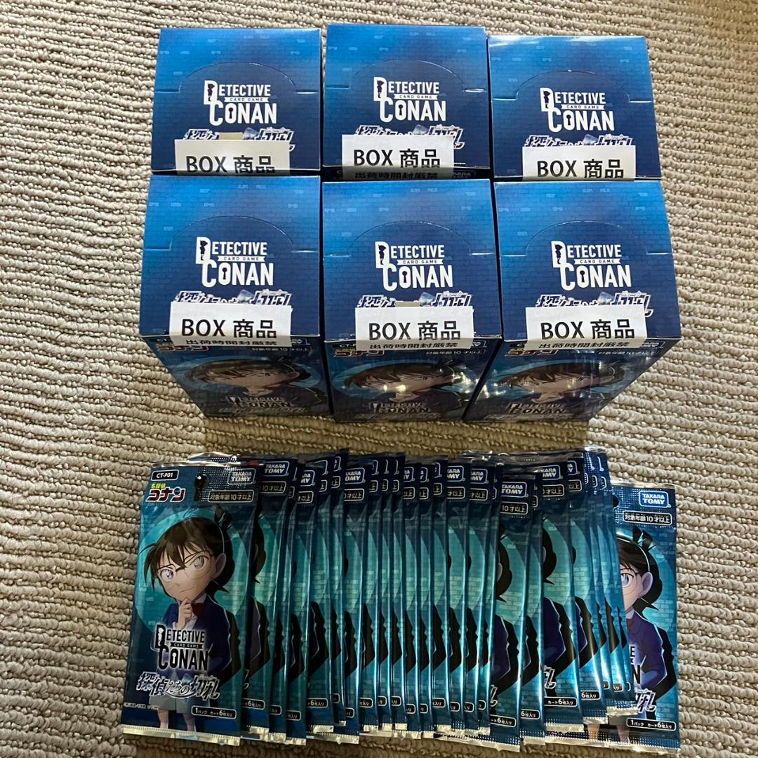 名探偵コナン カードゲーム 探偵たちの切札 6BOX + 24パック 銀シール付