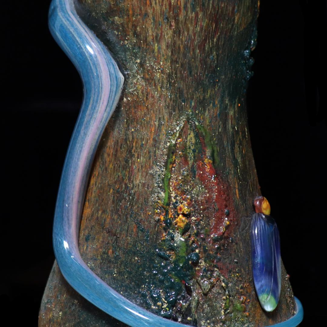 ドーム・ナンシー 瓢箪フォルム 昆虫意匠コロシント 特大置物 36cm2.2kg