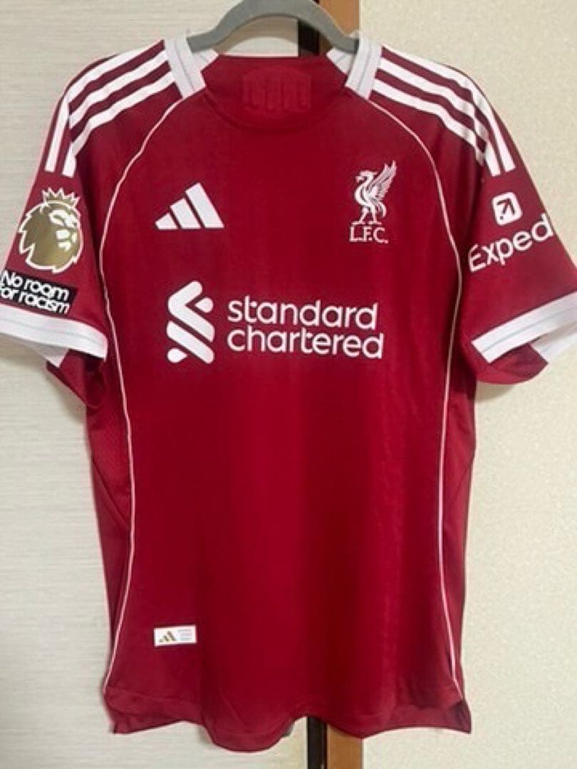 【新品未使用】エキティケ　リバプール　25/26　選手仕様　PL仕様ユニフォーム