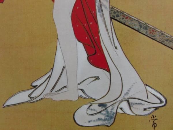 川又常正、浴後美人図、超希少・大判画集画、新品高級額装付