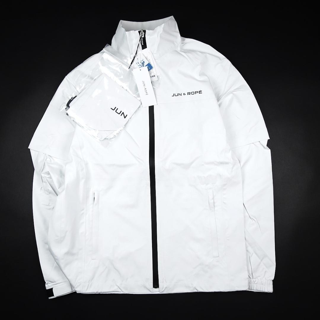 JUN&ROPE' ホワイト レインウェア M