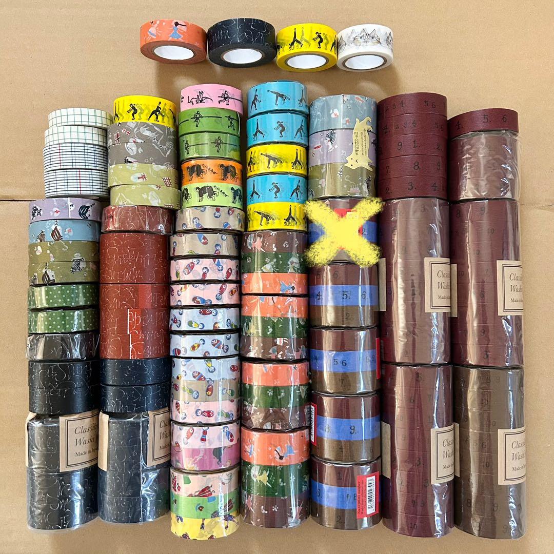 【130個】倉敷意匠 マスキングテープ（井上陽子、関美穂子 夜長堂 他）