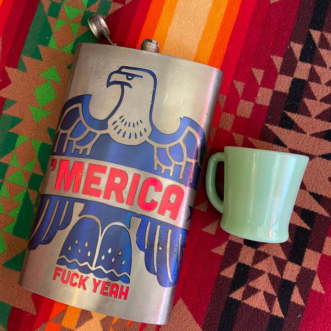 特大BIGサイズ！70's〜アメリカヴィンテージ　ウォッカボトルUSA酒イーグル