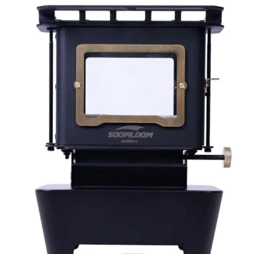 0214 アイロンストーブ FLAMENCO 黒 灯油対応 コンパクトストーブ