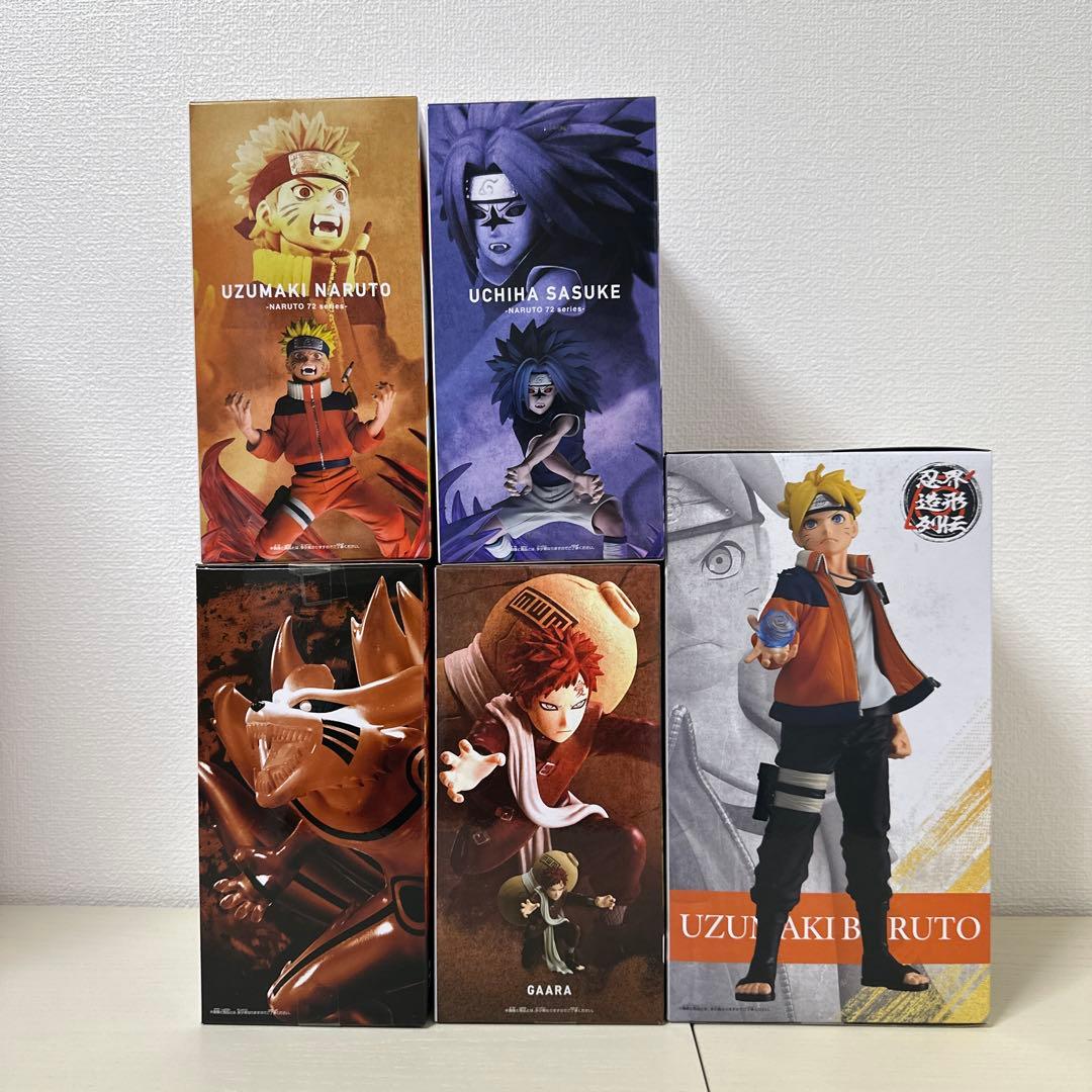 NARUTOフィギュア5種セット（ナルト・サスケ・我愛羅・ボルト・九喇嘛）