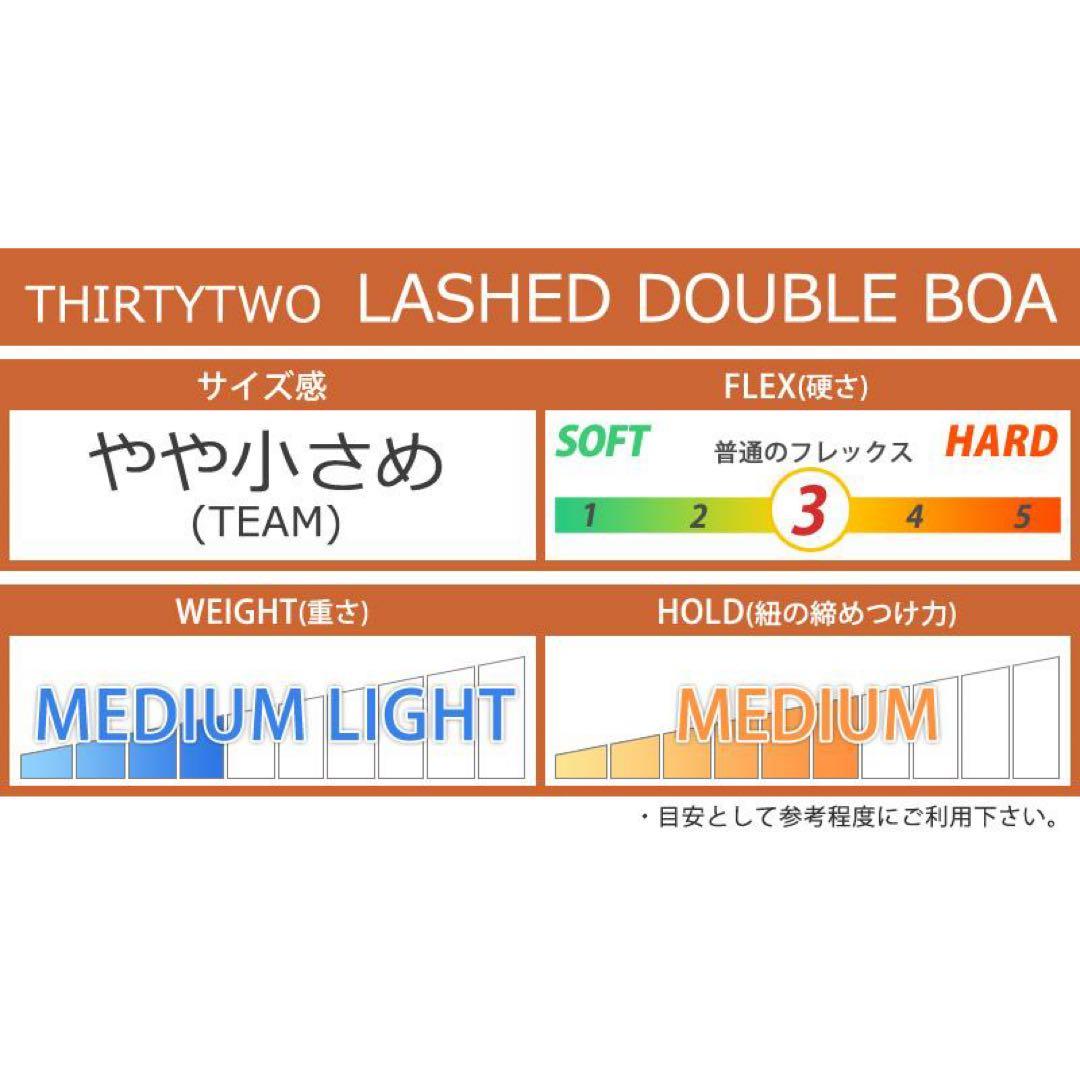 THIRTYTWO スノーボードブーツ　LASHED DOUBLE BOA