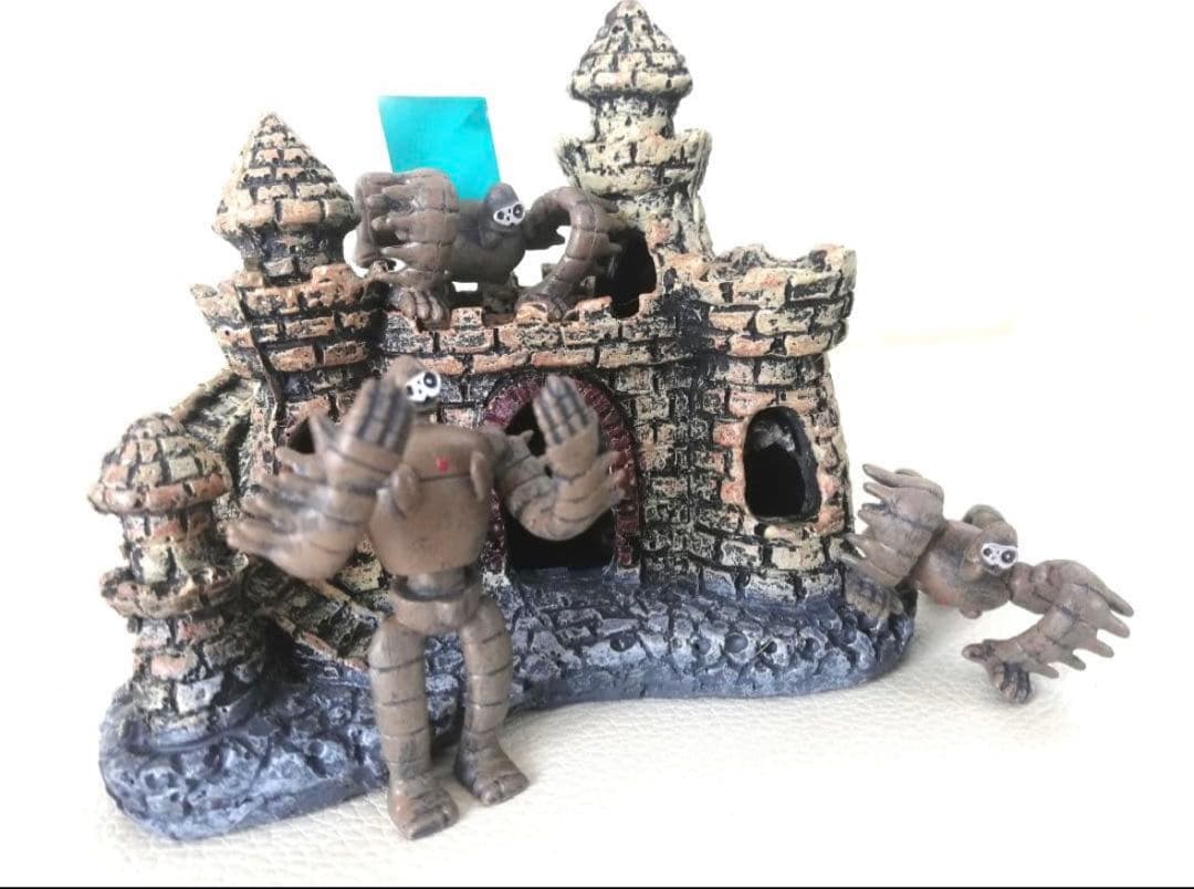 天空の城ラピュタ　ジオラマセット　ロボット兵 城　フィギュア　アクアリウム　♦１