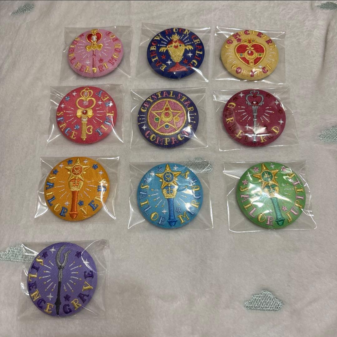 セーラームーン 刺繍缶バッジ